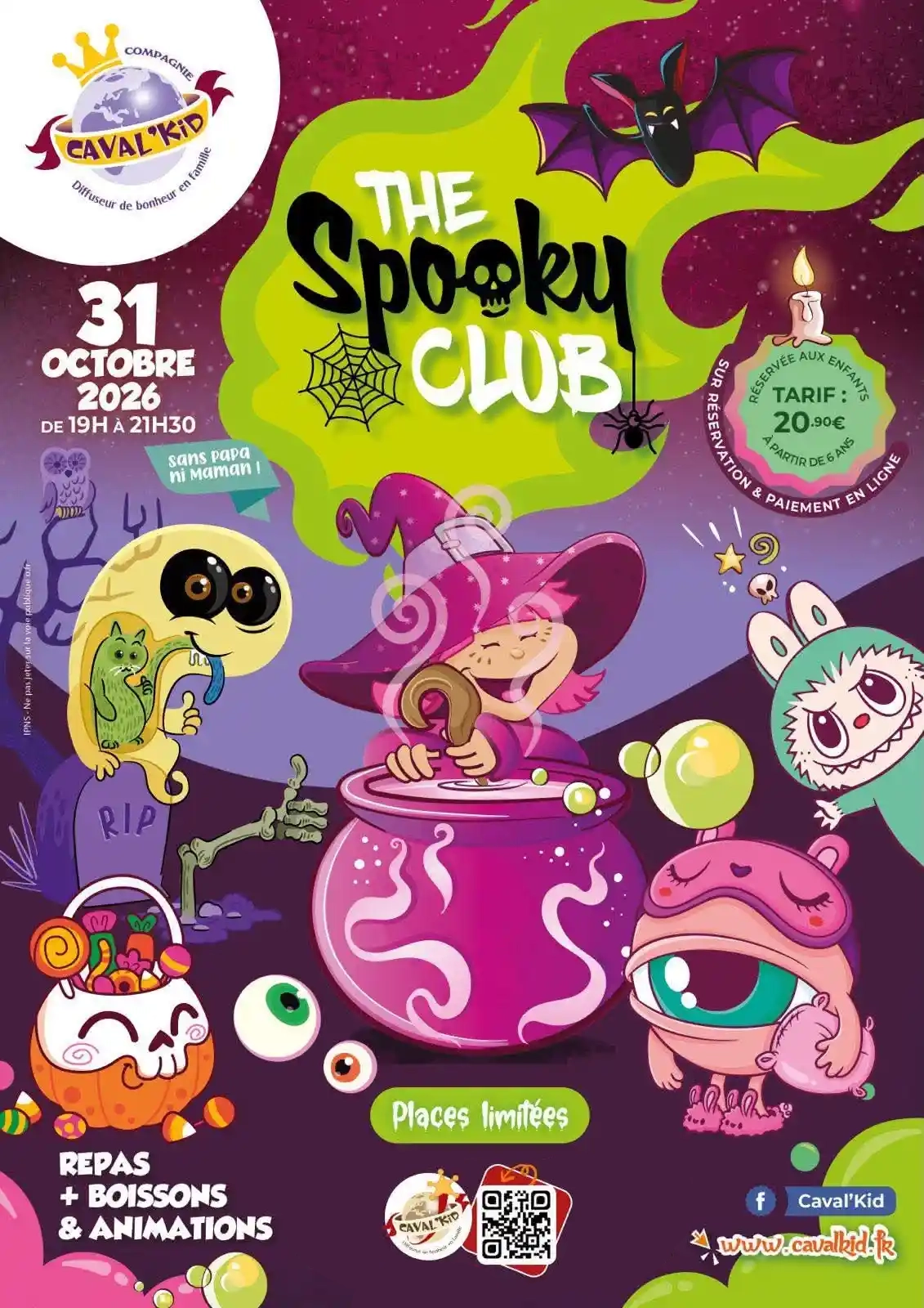 Soirée Halloween The Spooky Club chez Caval'Kid Saint-Amand, 31 octobre 2026